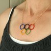 DIY Olympic Rings Necklace